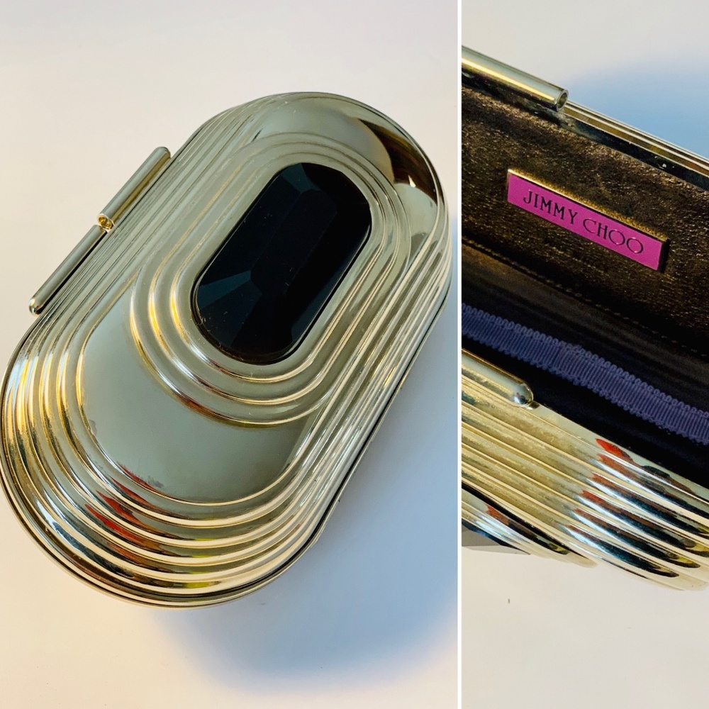 Jimmy Choo Gold Evening Clutch